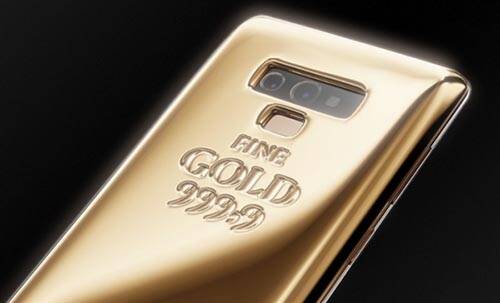 俄罗斯珠宝商推出纯金版Note 9：售价约41万元